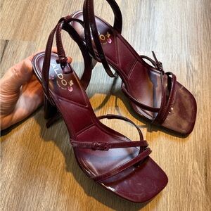 Aldo Women's Deep Red Strappy Heels
